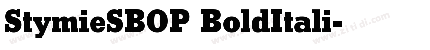 StymieSBOP BoldItali字体转换 StymieSBOP BoldItali字体转换